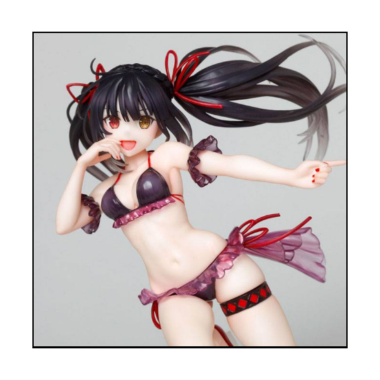 Date A Live: Date A Bullet Statuette Kurumi Tokisaki Swimwear Ver.