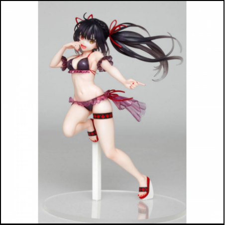 Date A Live: Date A Bullet Statuette Kurumi Tokisaki Swimwear Ver.