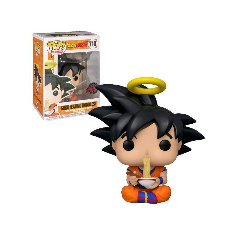Dragon Ball Z Pop Animation Vinyl - Figurine Goku Eating Noodles - Exclu