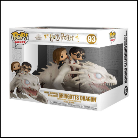 Harry Potter Pop! Rides Vinyl - Figurine Dragon w/Harry, Ron & Hermione