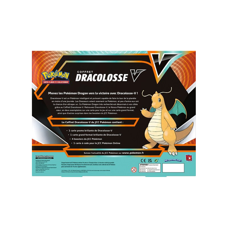 Pokemon - Coffret 4 Boosters Dracolosse V (Français)