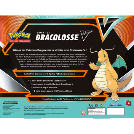 Pokemon - Coffret 4 Boosters Dracolosse V (Français)