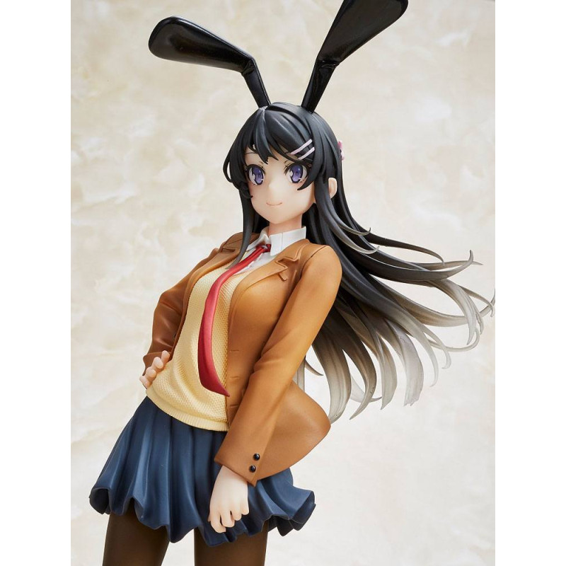 Rascal Does Not Dream Of Bunny Girl Senpai Statuette Mai Sakurajima Uniform Bunny Ver