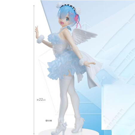 Re Zero Kara Hajimeru Isekai Seikatsu - Figurine Rem Espresto Est Clear & Dressy Rem Angel Ver.