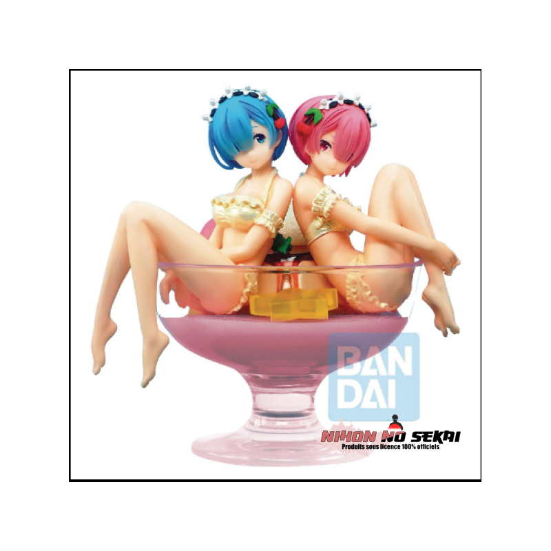 Re:Zero Starting Life In Another World - Figurine Rem & Ram Vers. Pudding