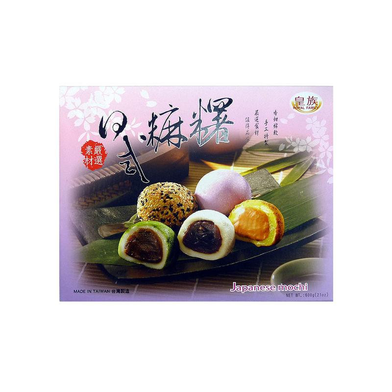 Royal Family japanese mochi: Azuki, thé vert, sésame & cacahuète (20 pièces)
