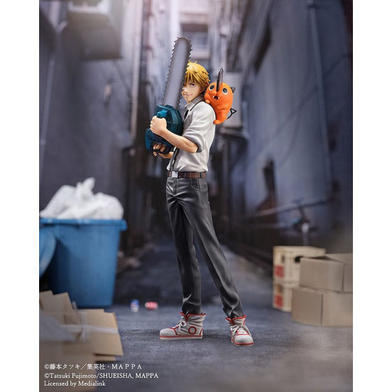 Chainsaw Man statuette S-Fire PVC 1/7 Denji & Pochita