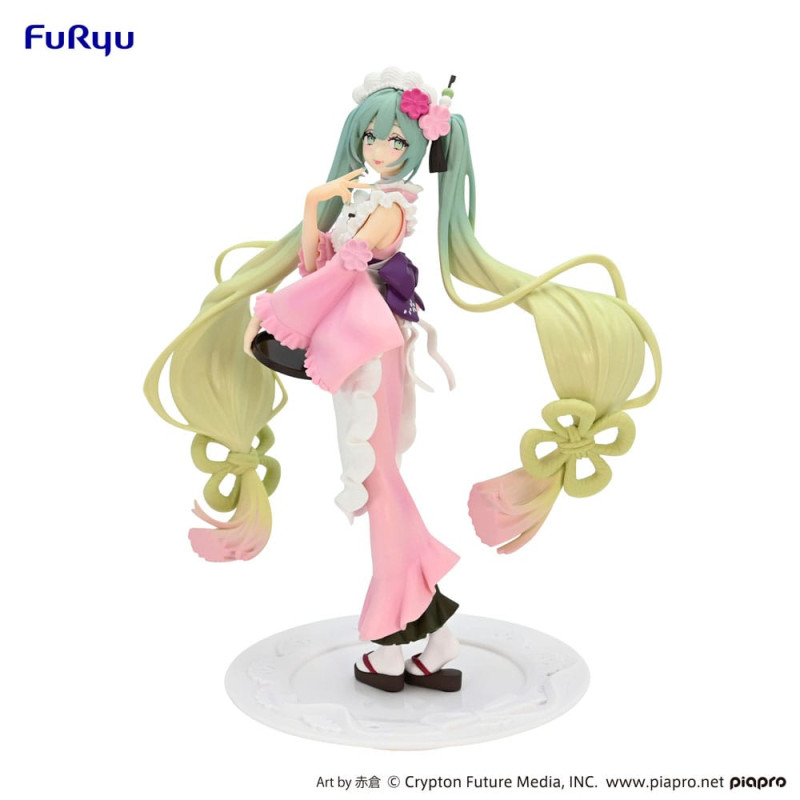 Hatsune Miku statuette PVC Exceed Creative Matcha Green Tea Parfait Cherry Blossom Ver