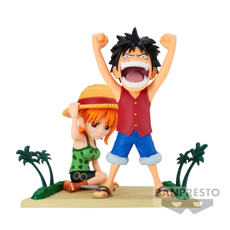 One Piece  -  Log Stories Figurine Nami & Luffy