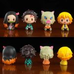 Figurine Manga Demon Slayer ensemble 4 pièces Tanjirou, Nezuko, Zenitsu