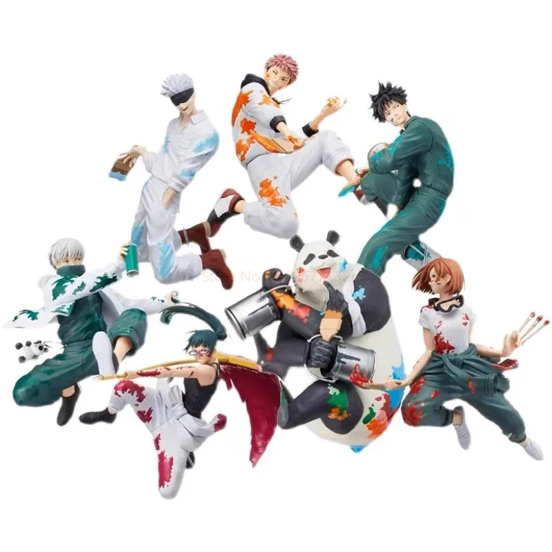 Figurine Manga - Panda et personnages Itadori, Gojo, Maki, Toge, Nobara, Megumi de Jujutsu Kaisen